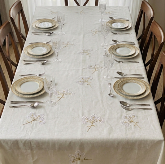 Flower Look Dan Linen Tablecloth