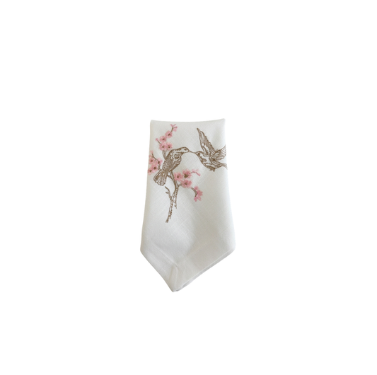 Birds Pink Napkin 20X20