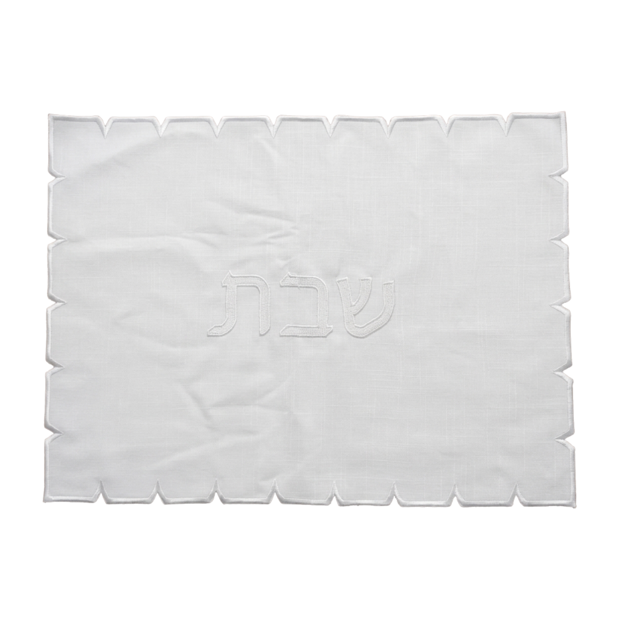 Spillproof Scallop Challah Cover 14X20 White