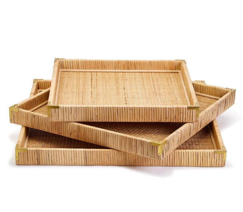 Rattan Square Tray M