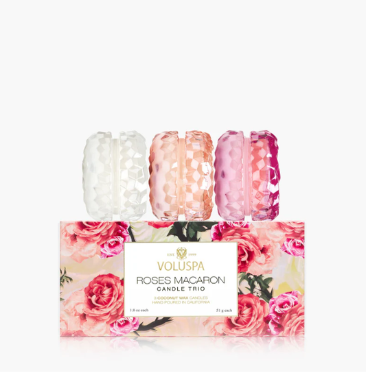 Roses Macaroon Trio Gift Set