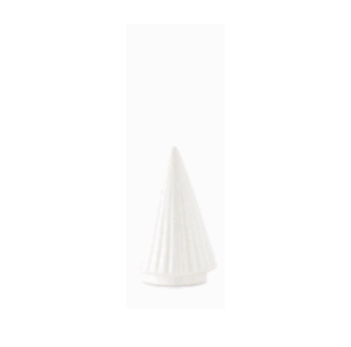 Vertical Ribbed White Ceramic Christmas Tree