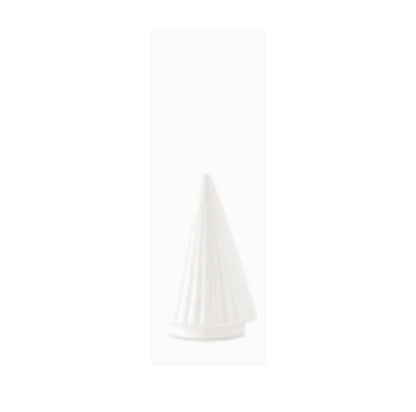 Vertical Ribbed White Ceramic Christmas Tree