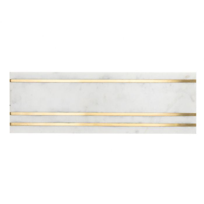 Marble Brass Cheese Board