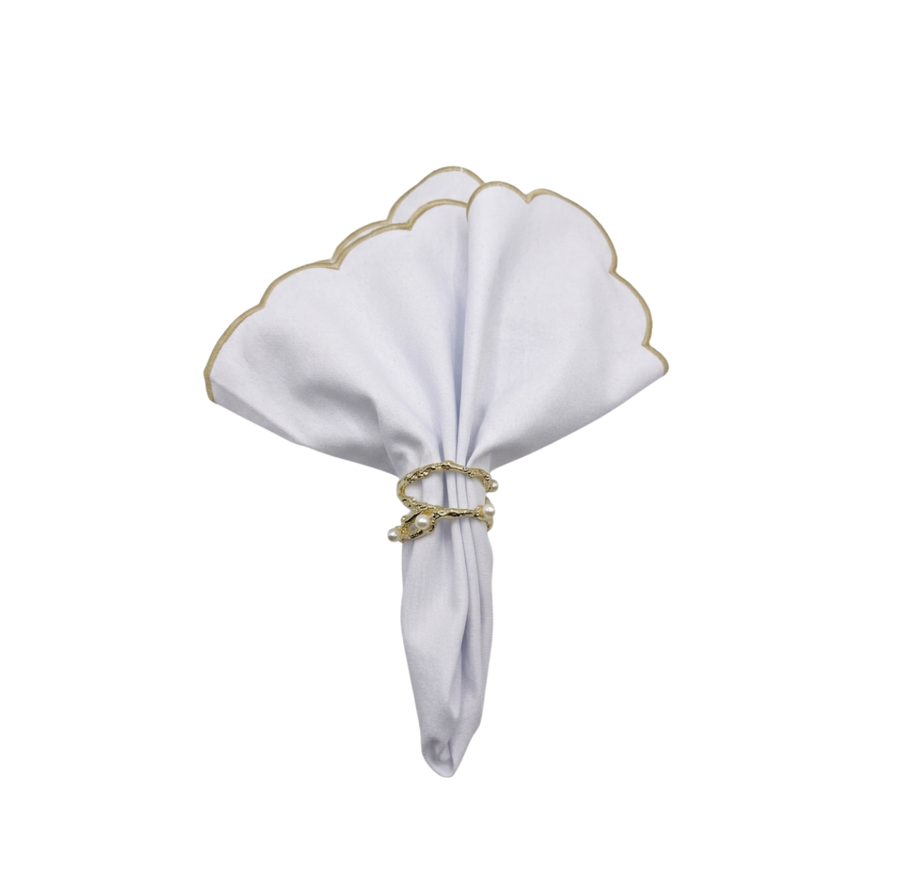 Cuff Napkin Rings W/ Pearls