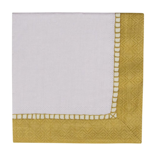 Gold Linen Border Napkins