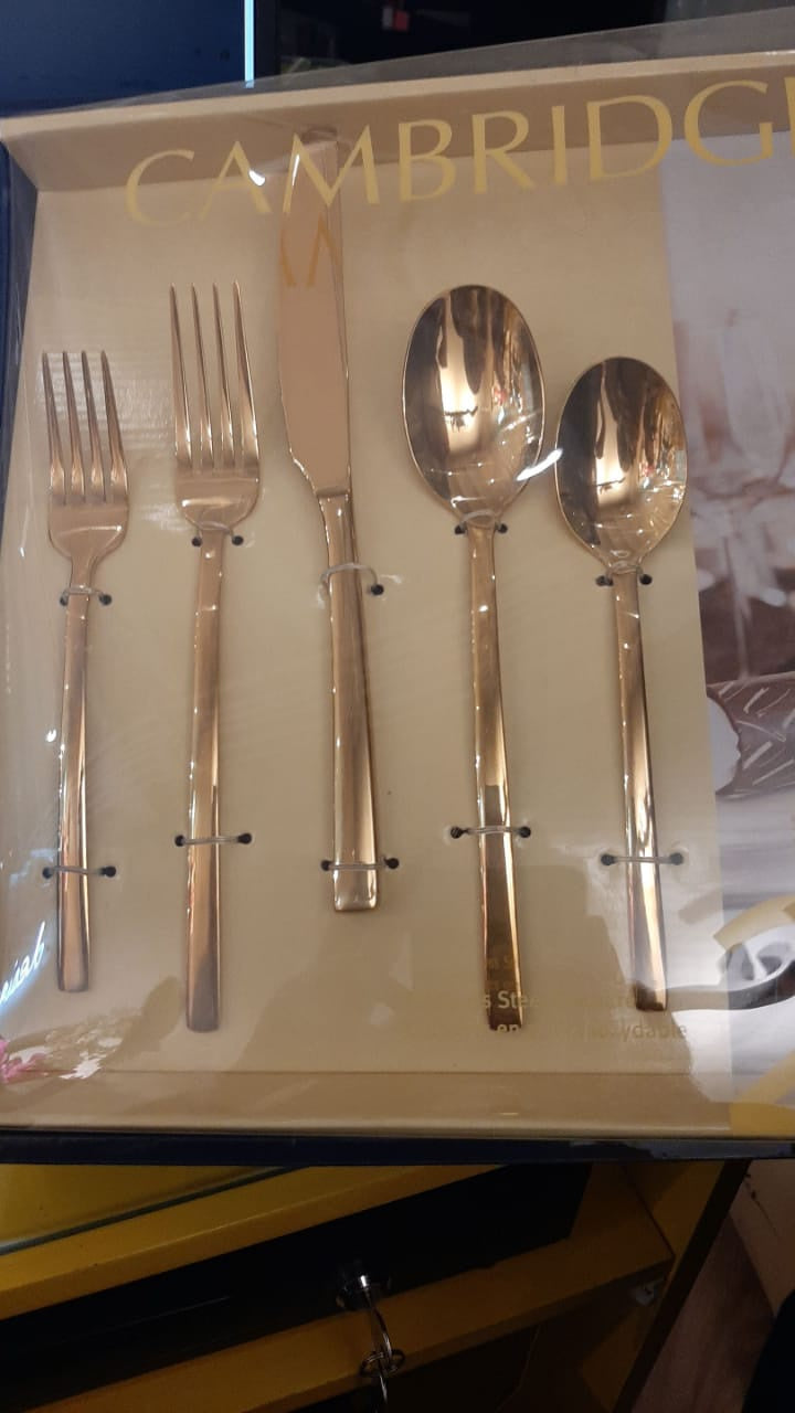 Beacon 20 Piece Flatware - Gold