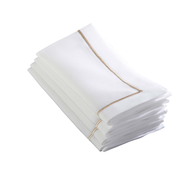 Champagne Line Embroidered Design Napkin
