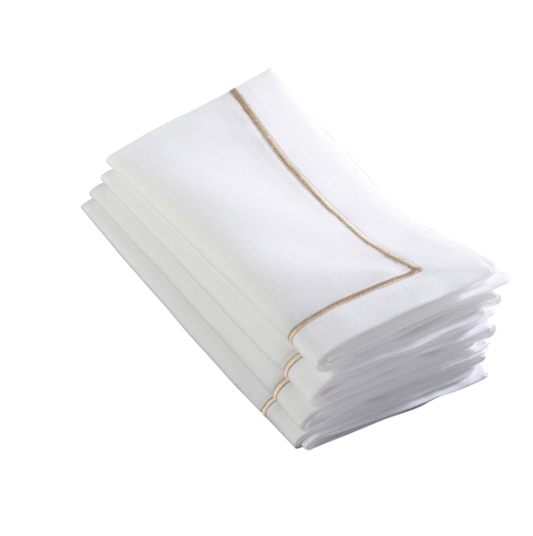 Champagne Line Embroidered Design Napkin