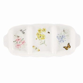 Butterfly Meadow 3-section serving tray