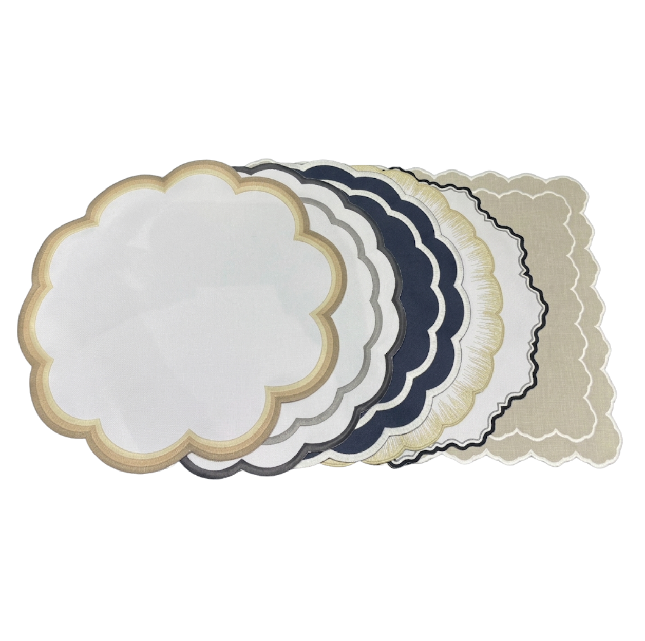 Scalloped Placemats S/4