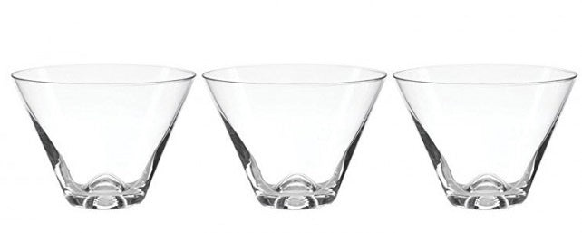 Martini Glass Stemless Cocktail Glasses S-6