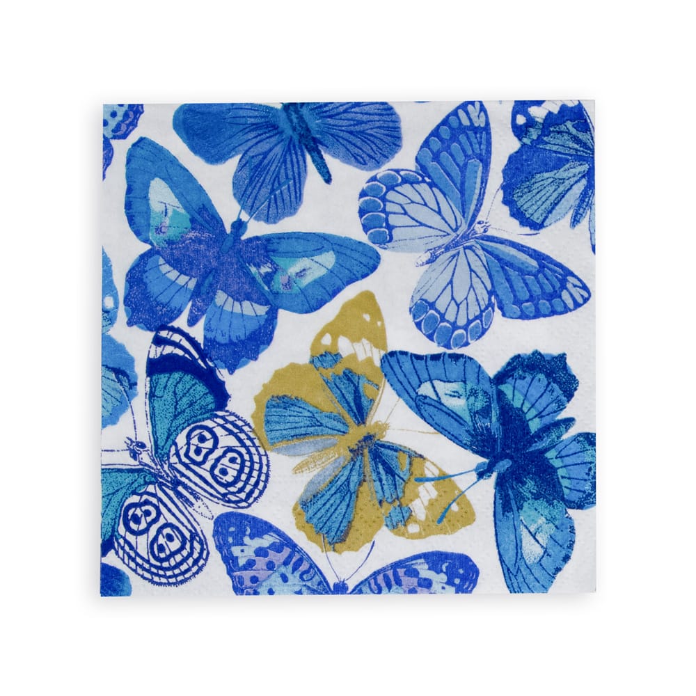 Blue Butterflies Napkins | Details Panamá