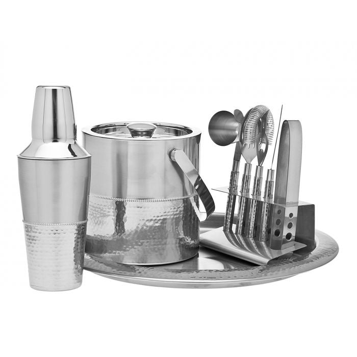 Hammered Stainless Steel Bar Tools