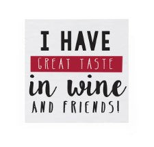 Taste Wine Friends Napkins