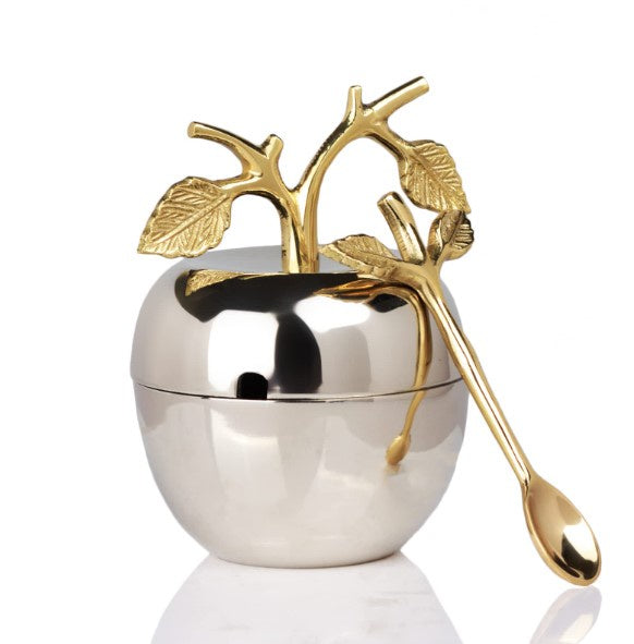 Leaf Design Apple Jar