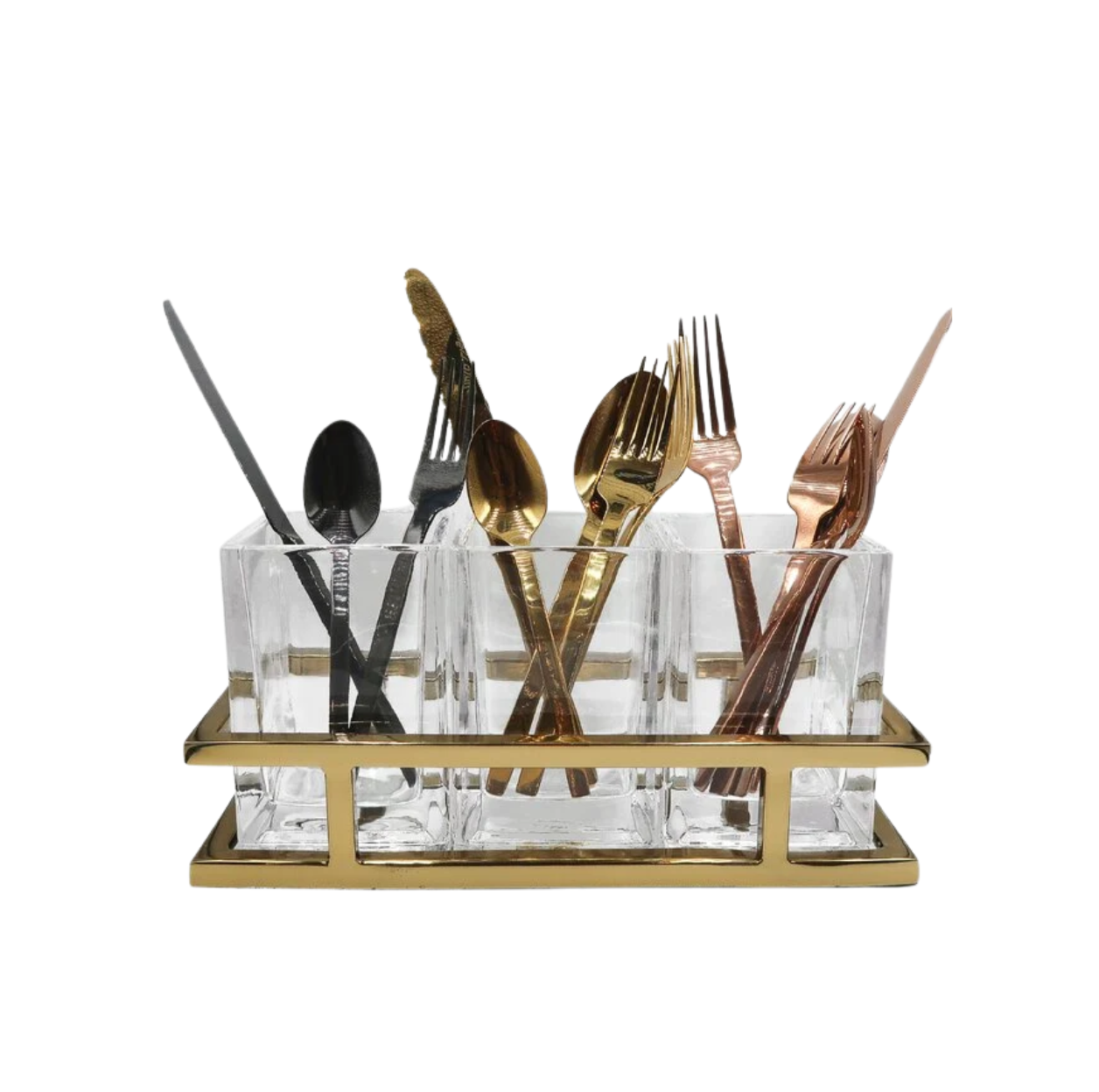 Aspen Flatware Caddy Gold