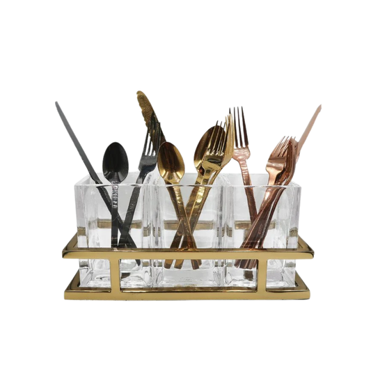 Aspen Flatware Caddy Gold