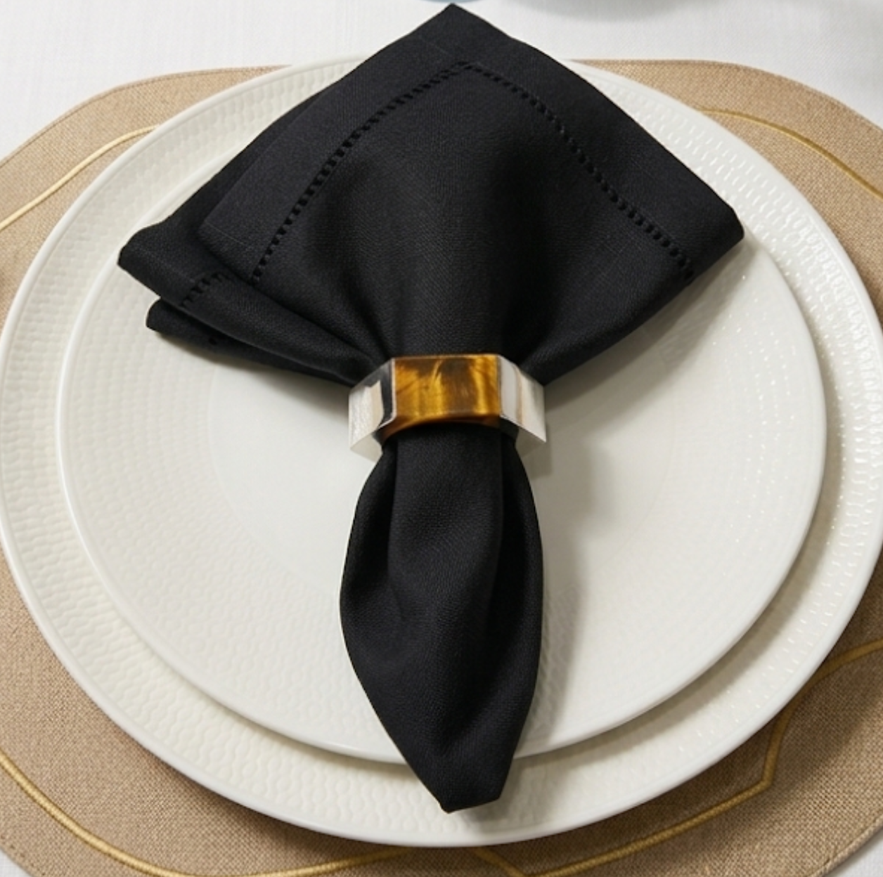 Hexagon Resin Napkin Ring