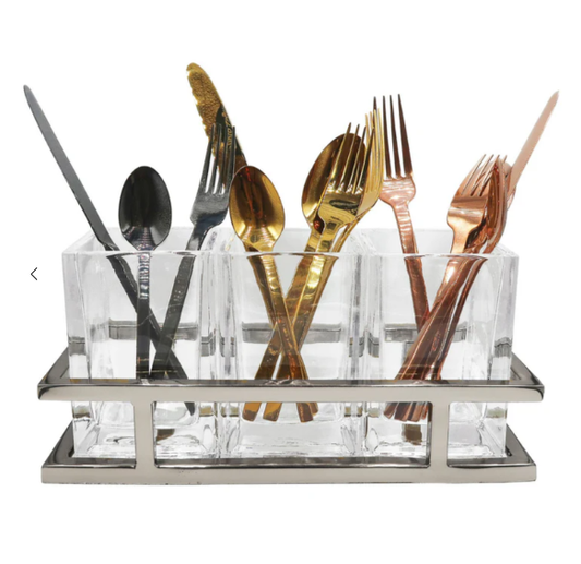 Aspen Flatware Caddy Silver