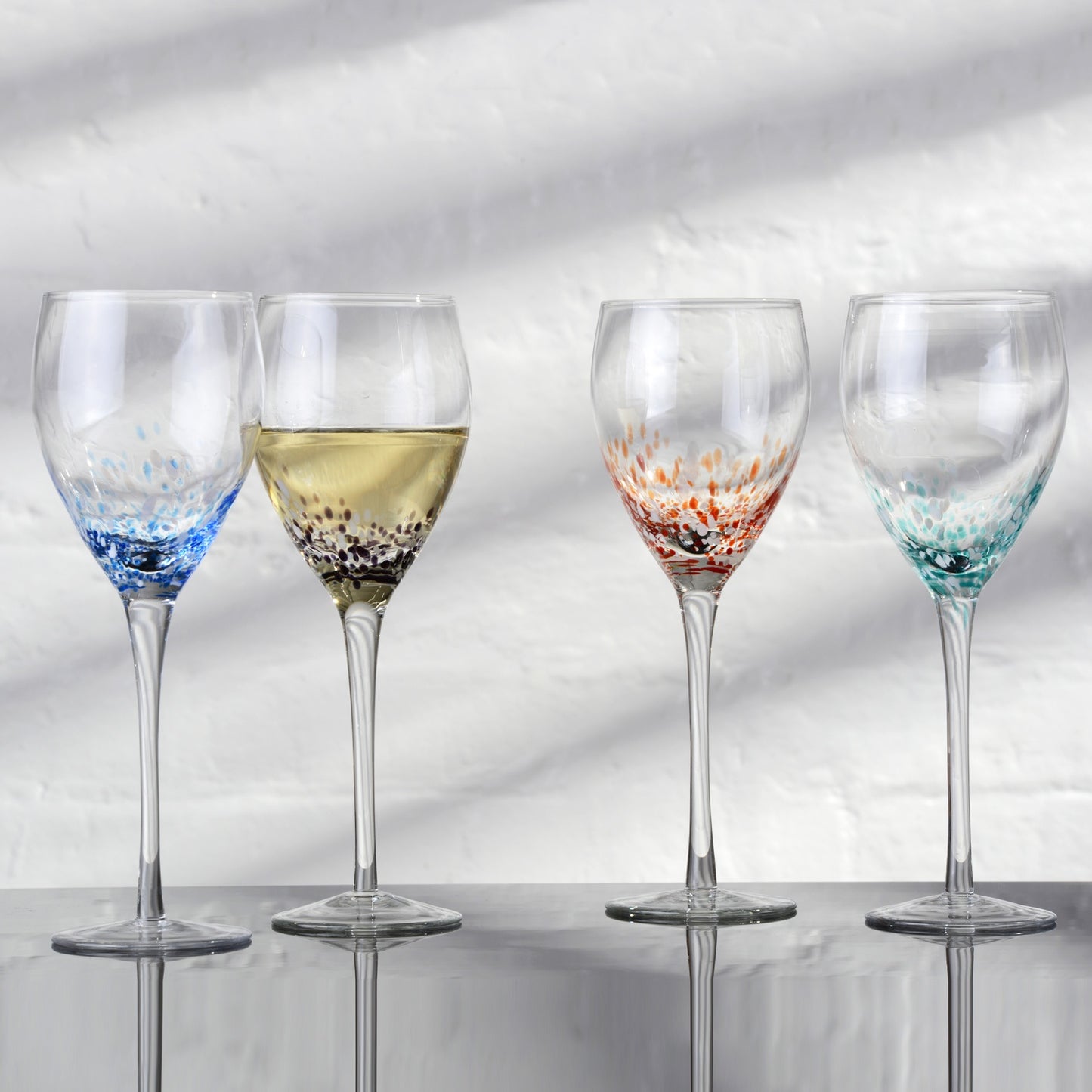 Speckle Wine Glasses