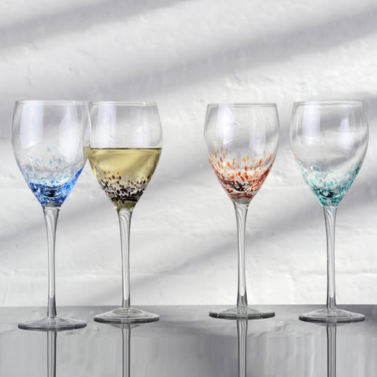Speckle Wine Glasses