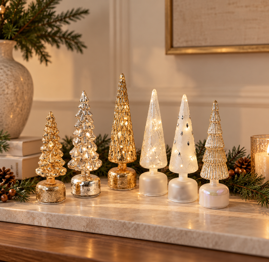 Revolving Twinkling Christmas Trees | Details Panamá