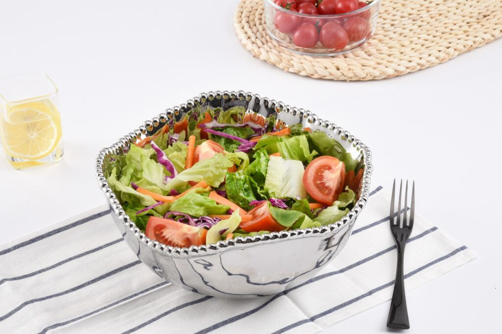 CER-Silver Large Salad Bowl