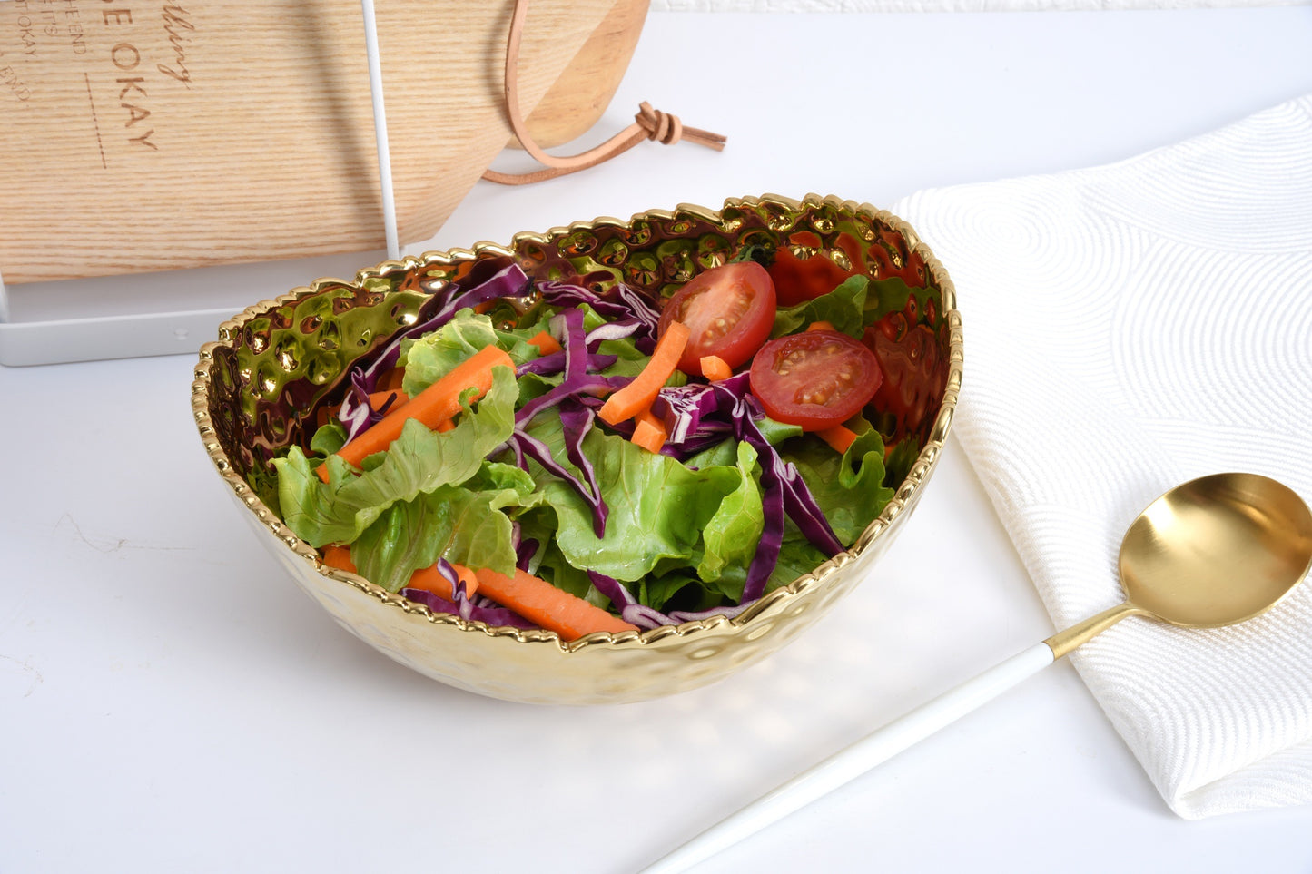 CER-Gold Medium Oval Bowl