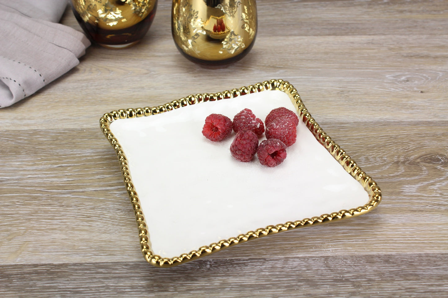 CER-White Gold Dessert Plate