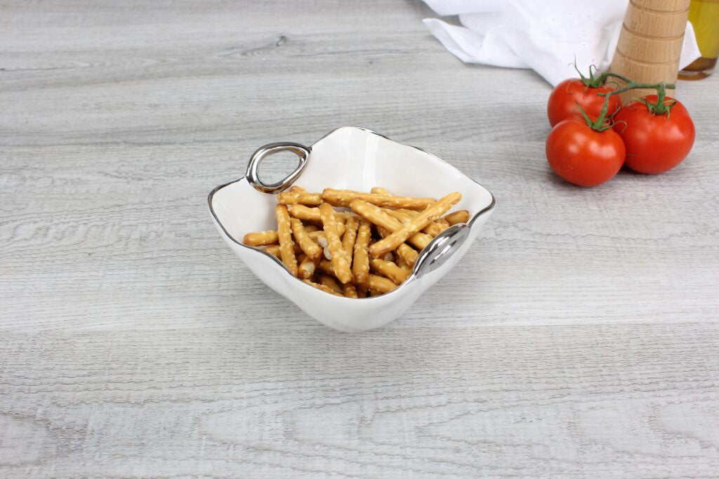 CER-Silver Handle Snack Bowl