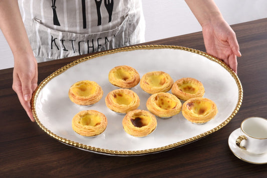 CER-White Gold Oval Platter