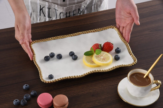 CER-White Gold Small Platter