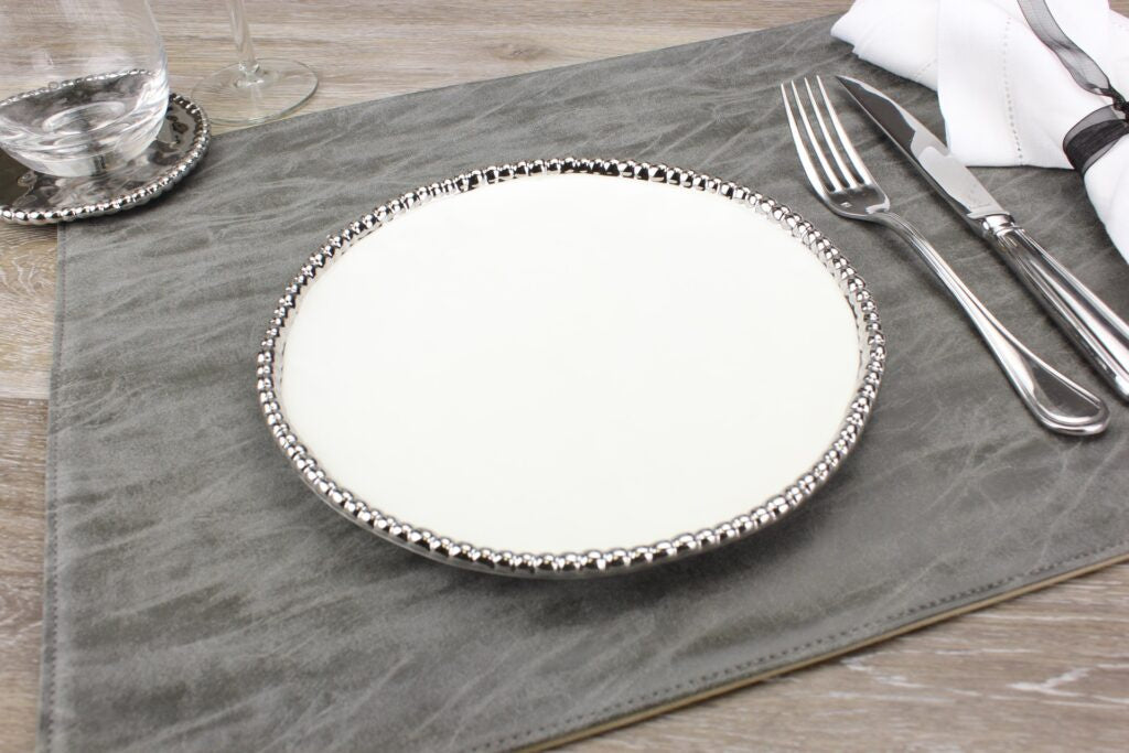 CER-White Round Salad Plate