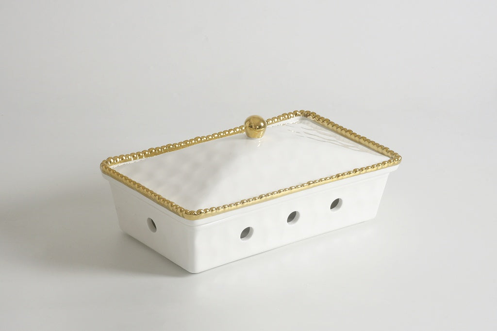 CER-White Gold Rectangular Chafing Dish