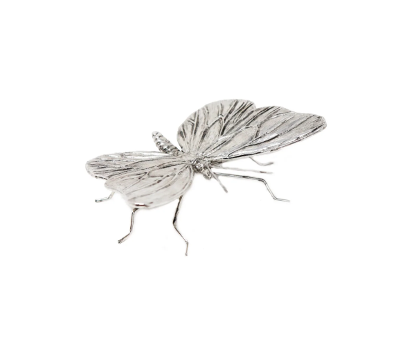 Decorative Antique Pewter Butterfly