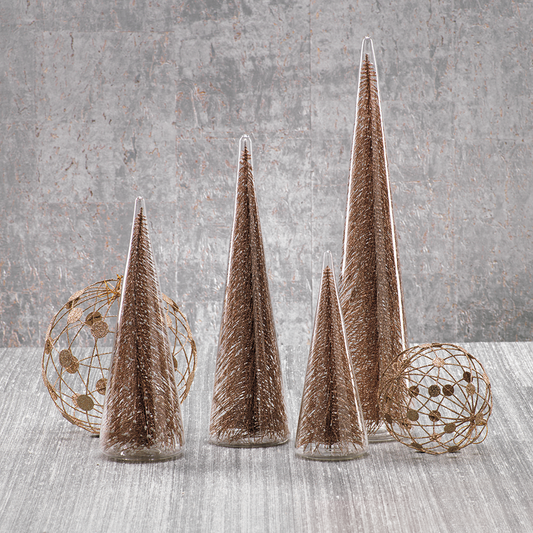 Clear Glass Decorative Trees