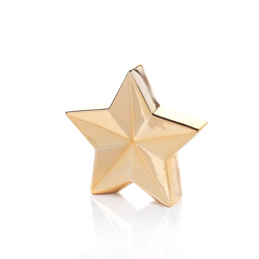 Metallic Gold Star Decor M