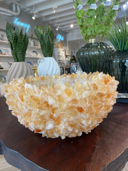 Citrine Quartz Classic Large Bowl