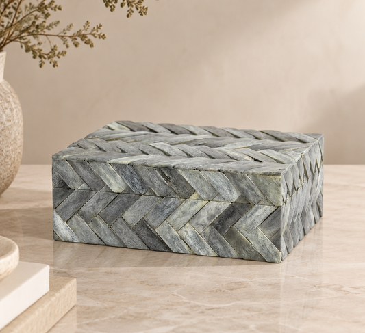 Mayfair Woven Bone Box