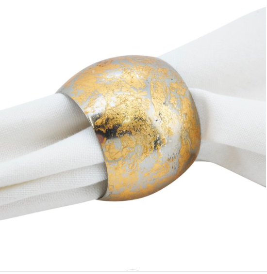 Gold Texture Napkin Ring