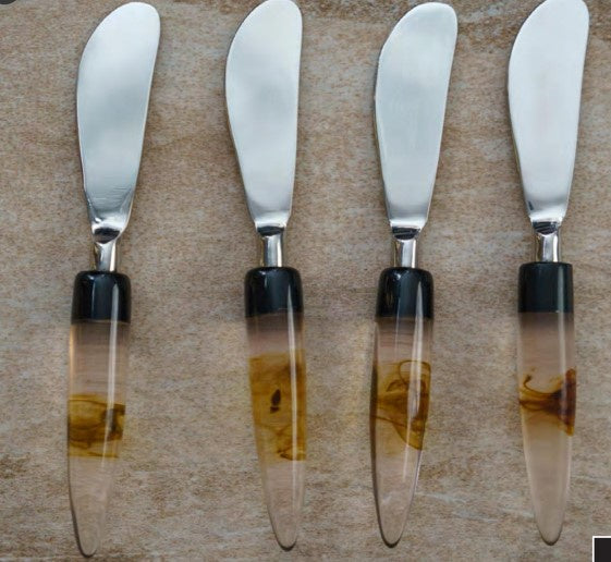Cheese Knife - Amber Swirl