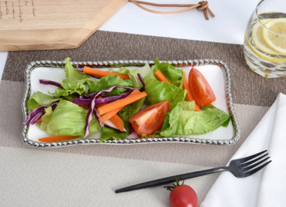 CER-White Small Rectangular Tray
