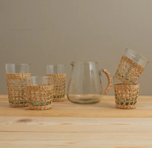 Lattice Pattern Drink Glass