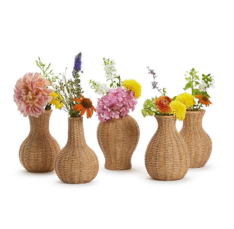 Basket‑Weave Vase S/5