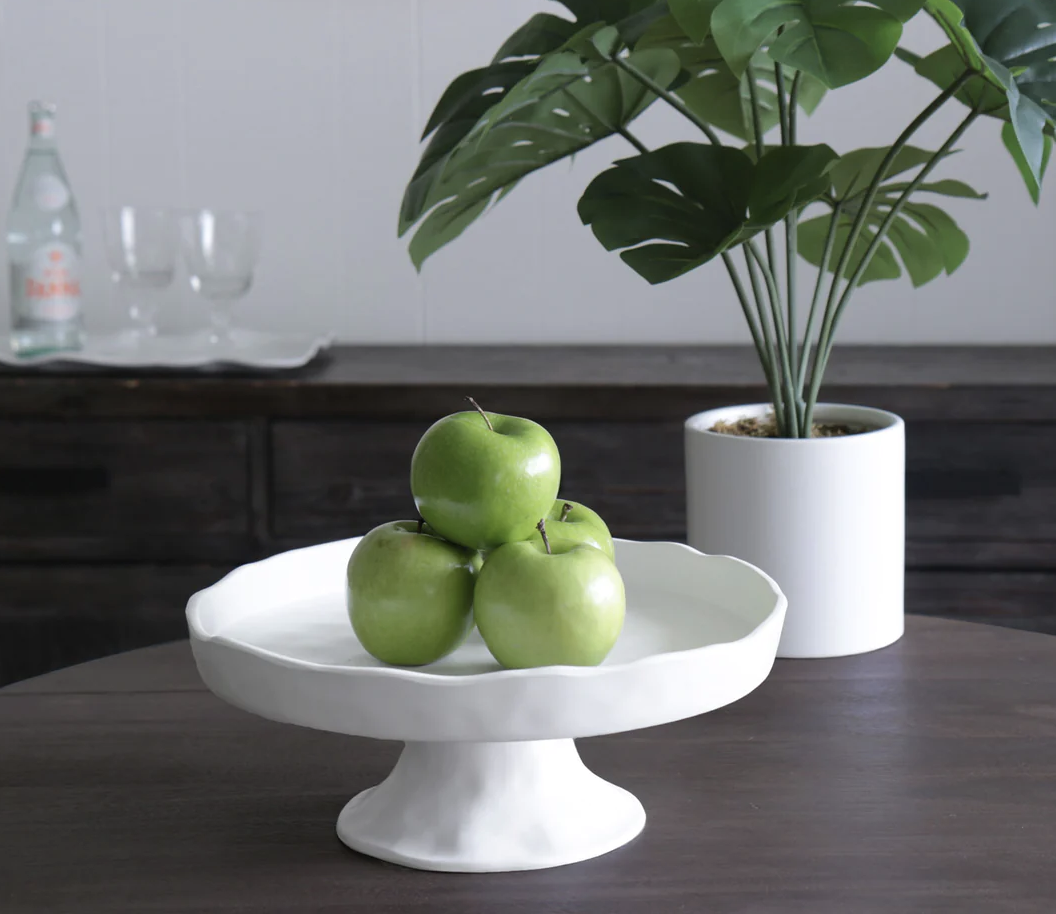 Nube Round Pedestal Cake Plate