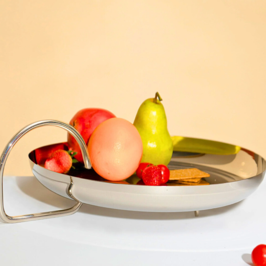 Silver Platter With Handle