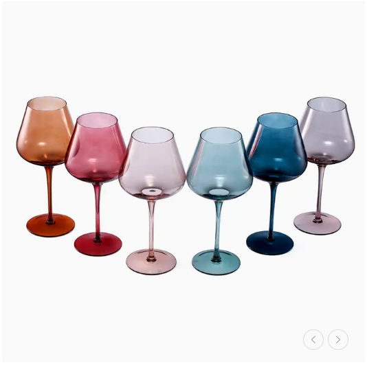 Pastel Colors Wine Glass