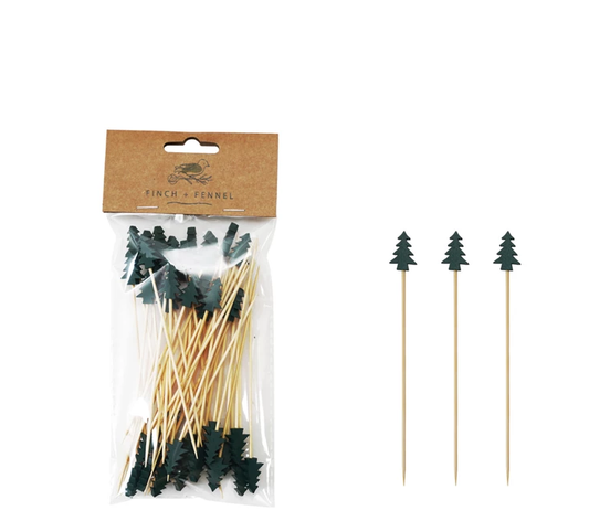 Christmas Shapes Bamboo Skewers