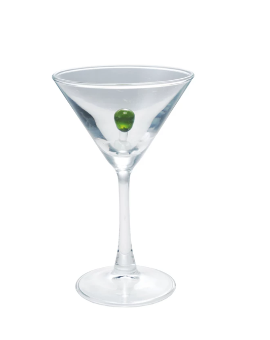Olive Steemmed Wine Glass